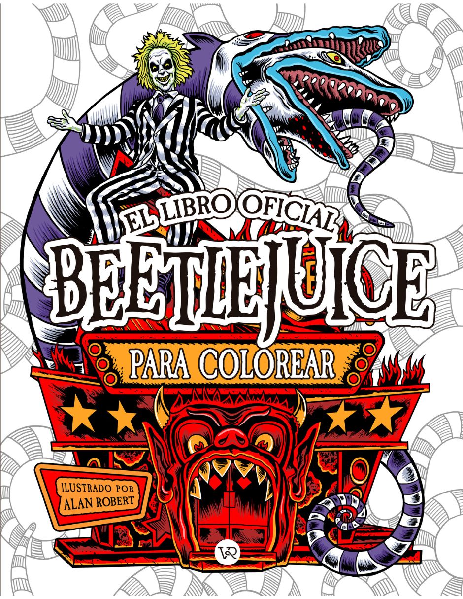 Libro Beetlejuice Libro Oficial para Colorear de Alan Robert