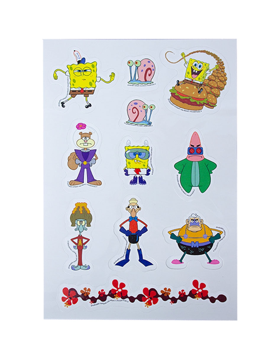 Calcomanías Bob Esponja 3