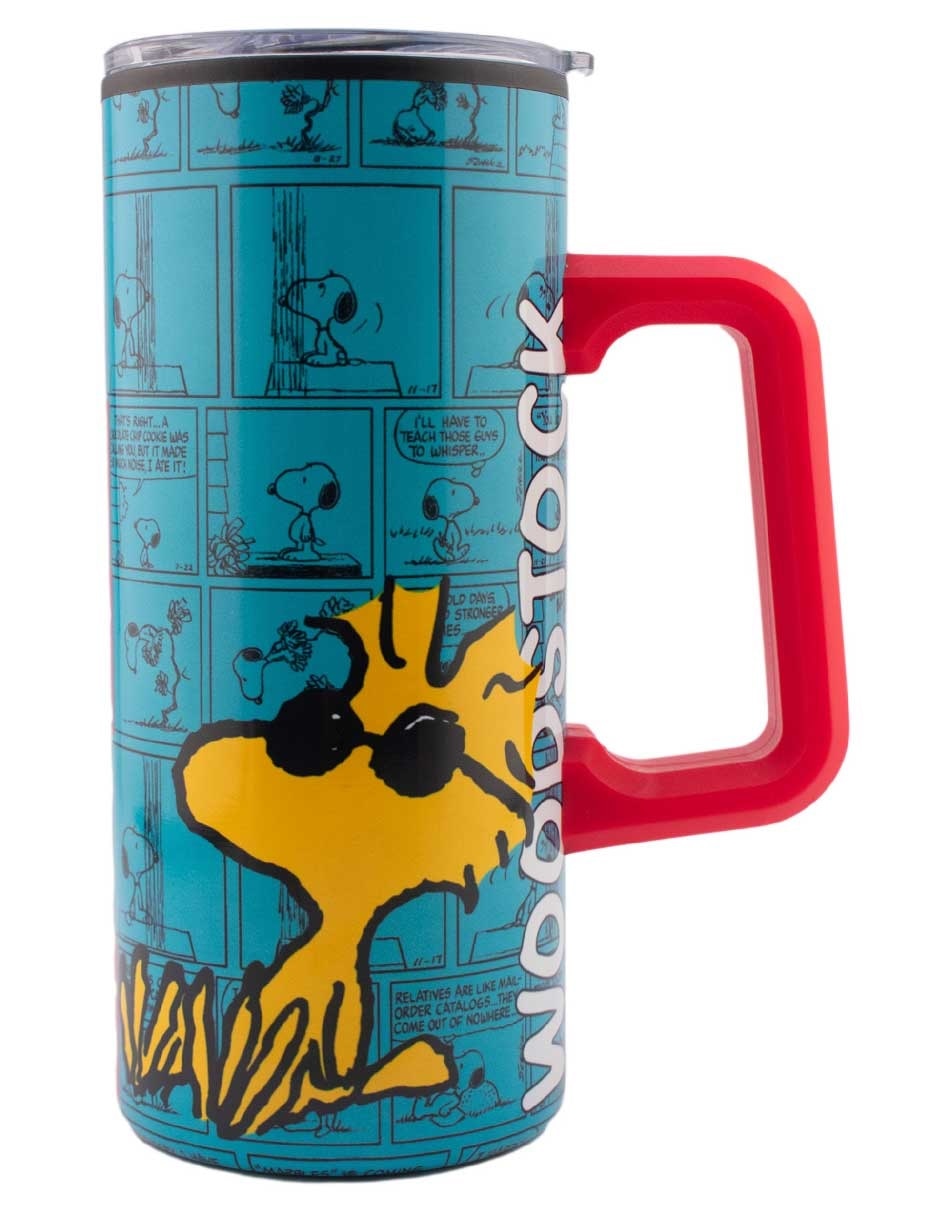 Termo de acero inoxidable Snoopy con tapa a presión 580 ml Termo de acero inoxidable Snoopy con tapa a presión 580 ml