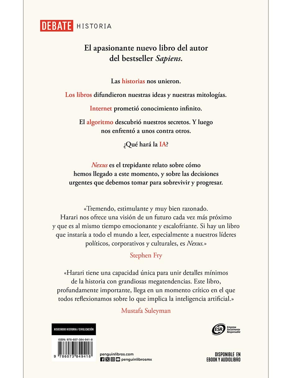 Libro Nexus de Yuval Noah Harari 2
