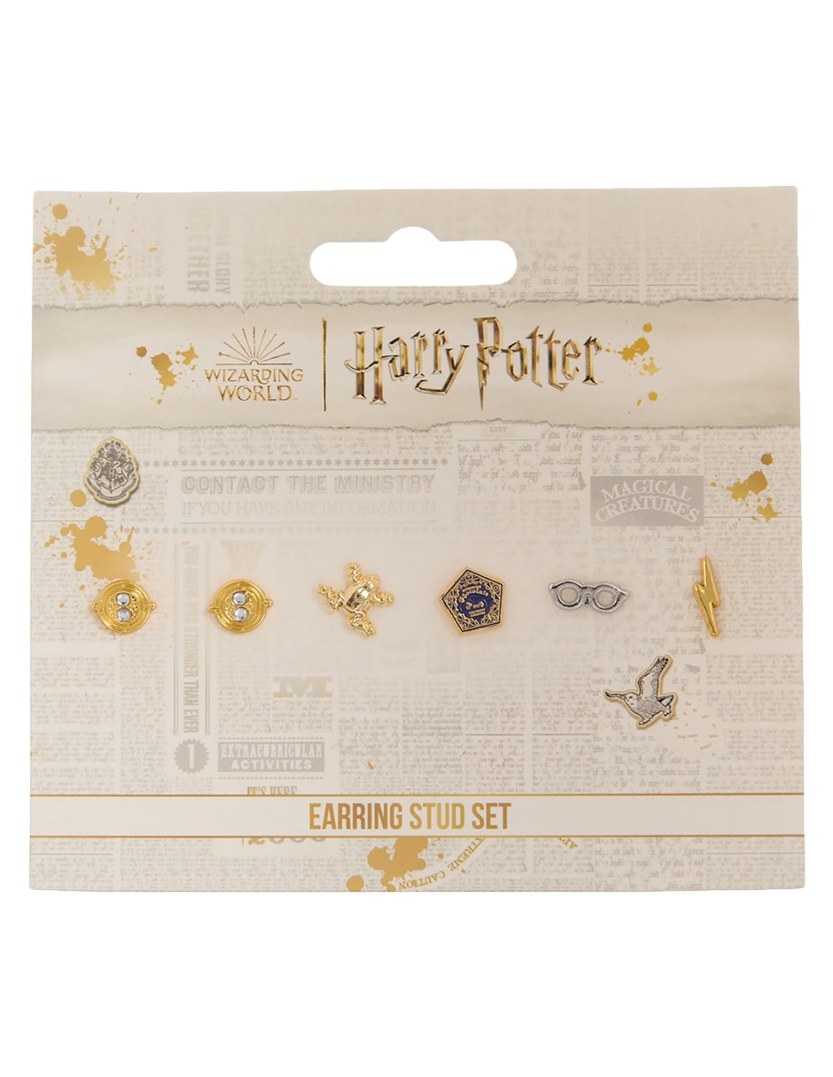 Broqueles Harry Potter con acabado brillante pedrería de fantasía 5