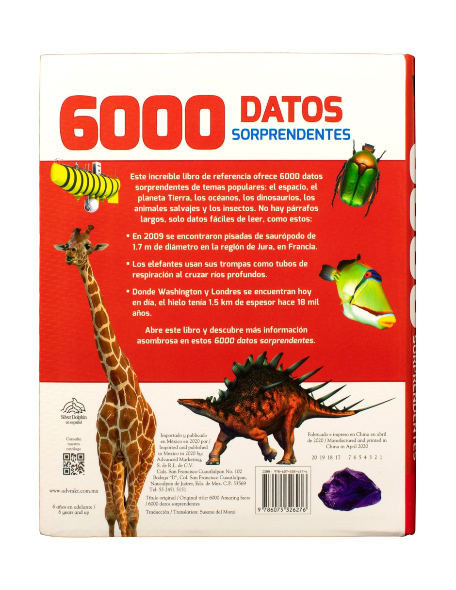 Libro 384 Paginas: 6000 Datos Sorprendentes de Silver Dolphin 2