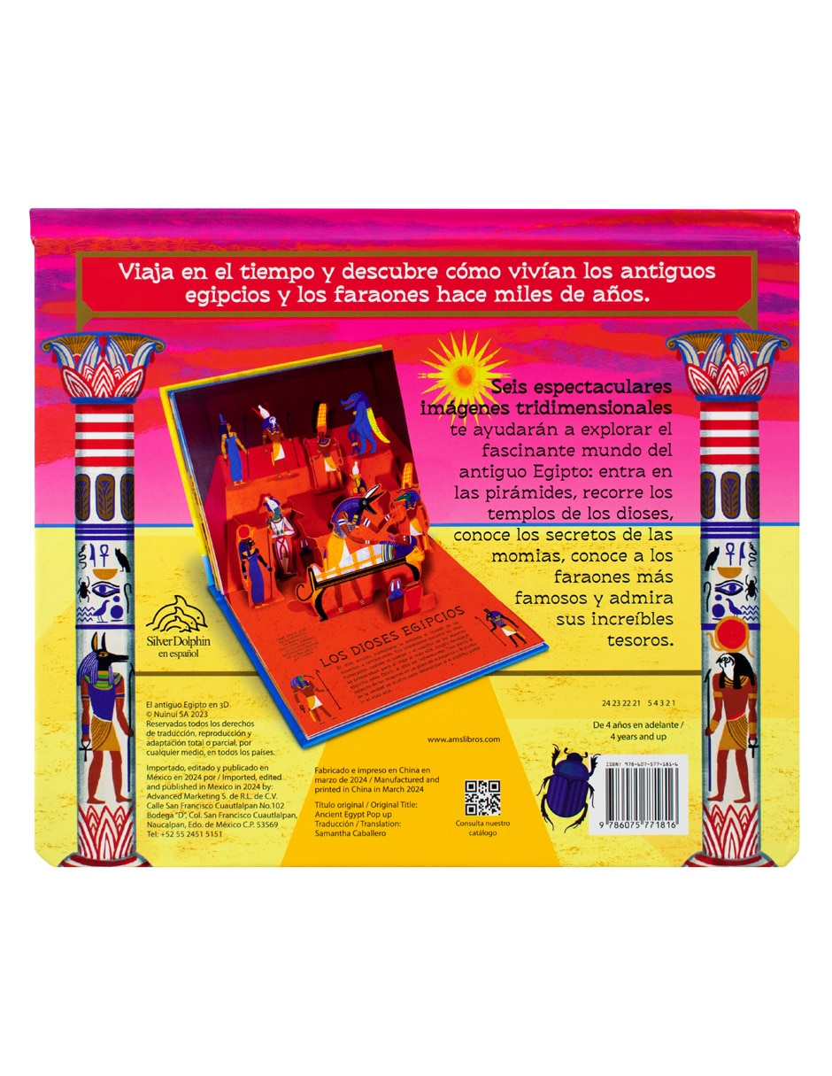 Libro Civilizaciones El Antiguo Egipto En 3D de Silver Dolphin 2