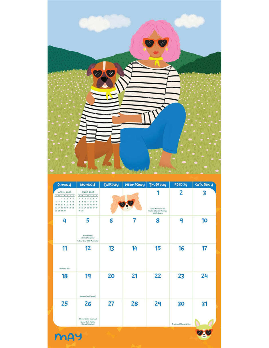 Calendario de pared Isabel Serna: Dog Mom 3