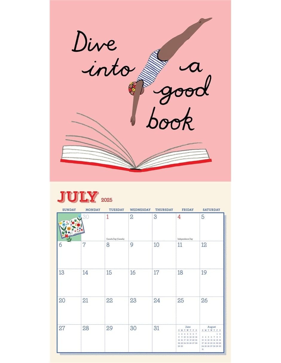 Calendario de pared Book Nerd 2