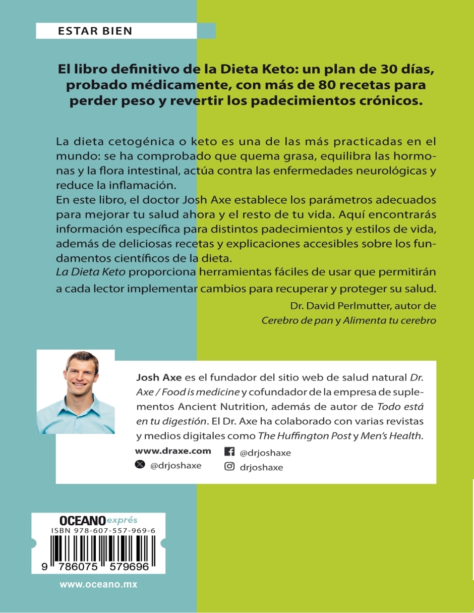 Libro La Dieta Keto: Tu plan de 30 días para perder peso, equilibrar tus hormonas y revertir padecimientos crónicos de Josh Axe 2