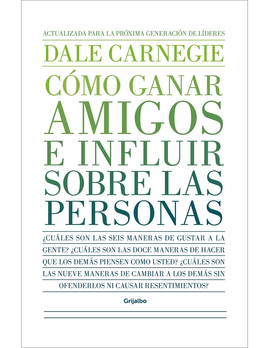 Libro Como ganar amigos e influir sobre las personas de DALE CARNEGIE