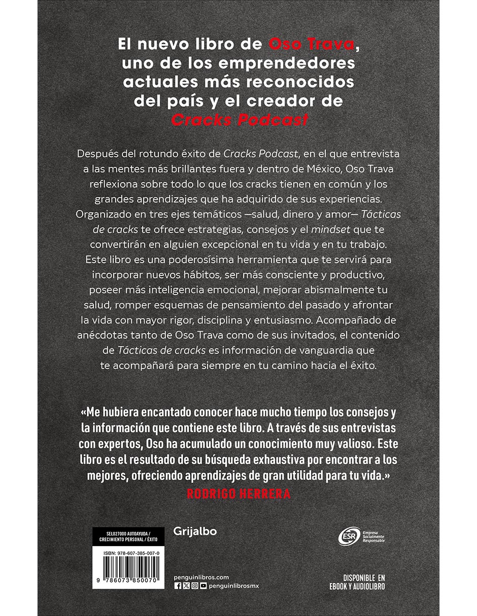 Libro Táctica de cracks de Oso Trava 2