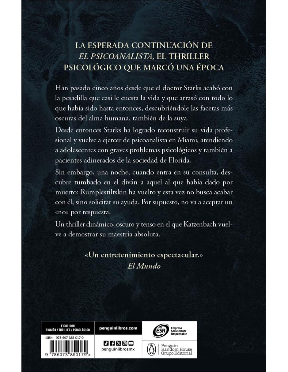 Libro Jaque al psicoanalista de John Katzenbach 2
