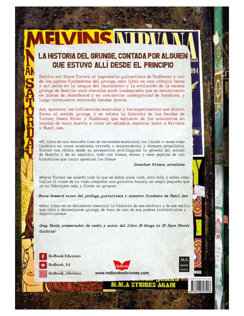 Libro La explosión del Grunge de Steve Turner/Adem Tepedelen 2