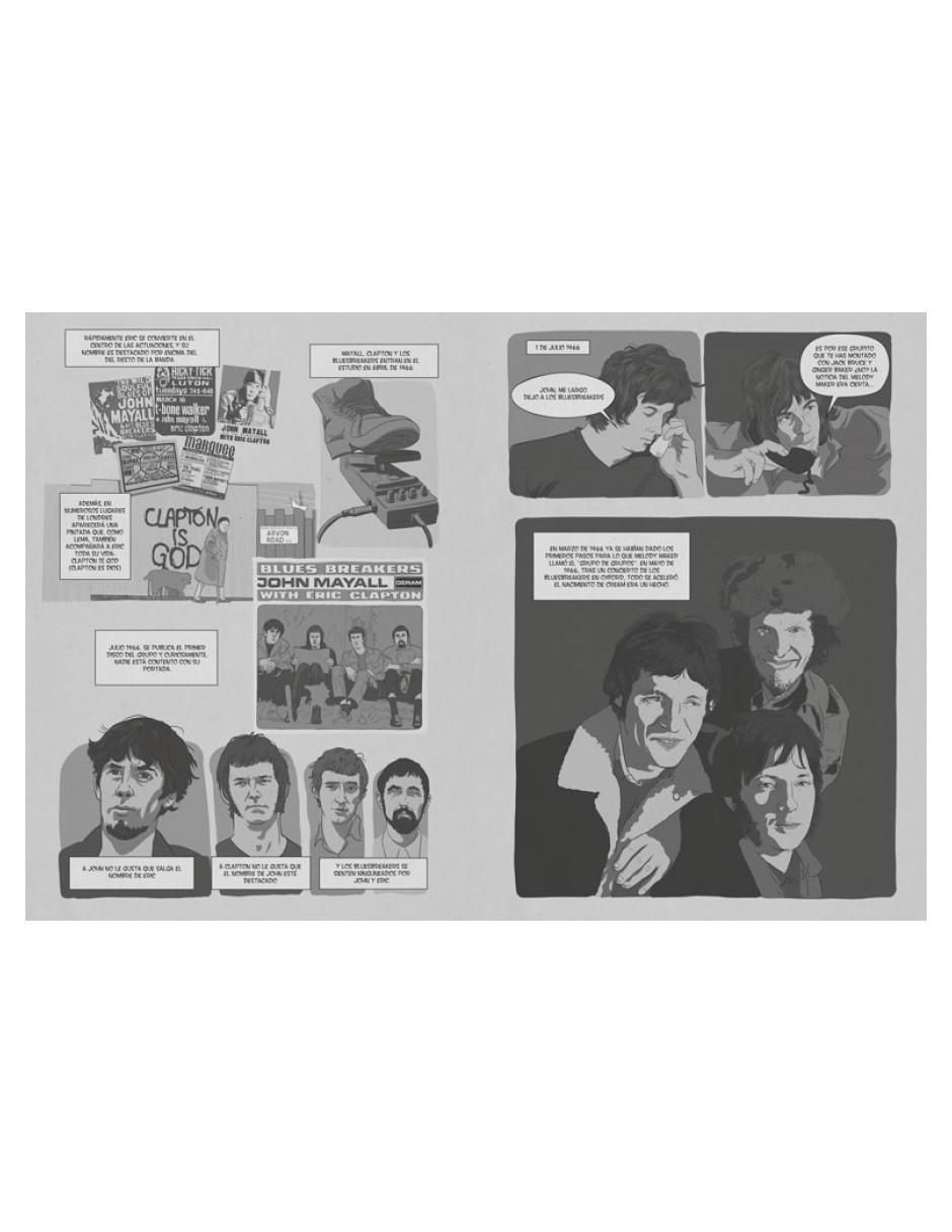 Libro Clapton: Novela gráfica del Rock de Eduardo Izquierdo/El Ciento 2