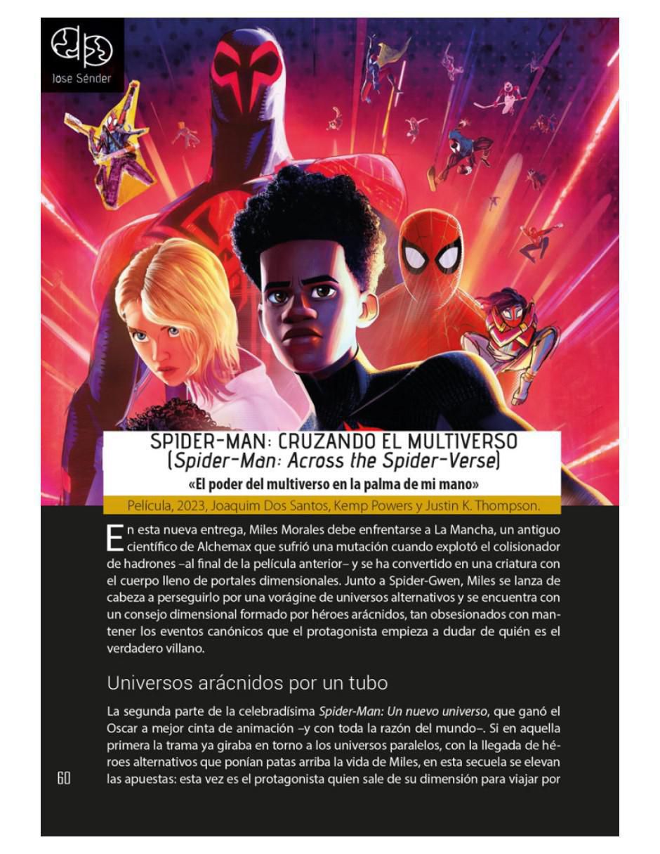 Libro Universos Paralelos: Multiversos en cine y series de Jose Sénder 3