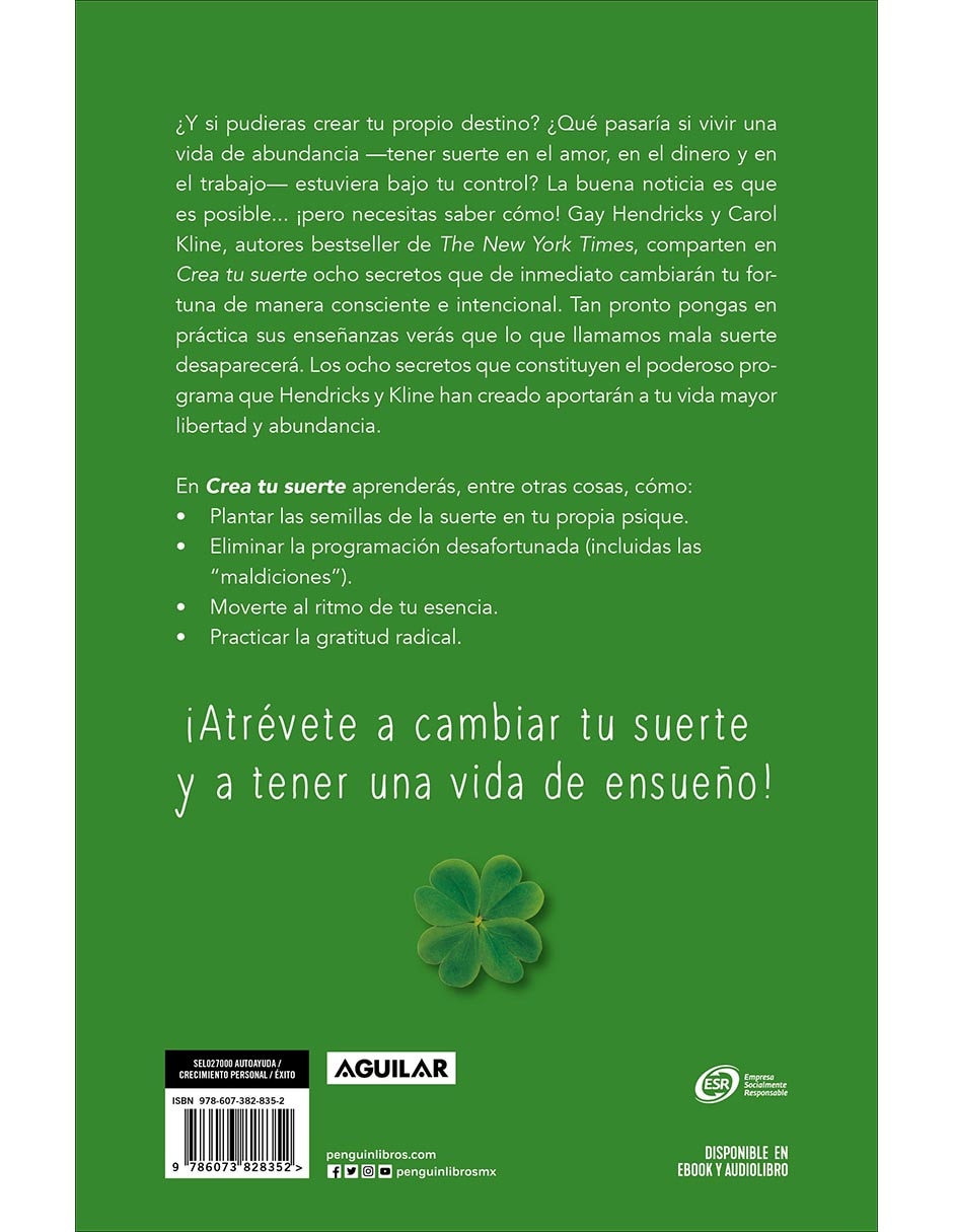 Libro Crea Tu Suerte de Gay Hendricks / Carol kline 2