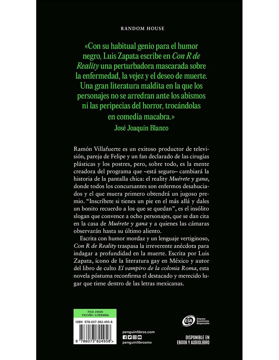 Libro Con R de Reality de Luis Zapata 2