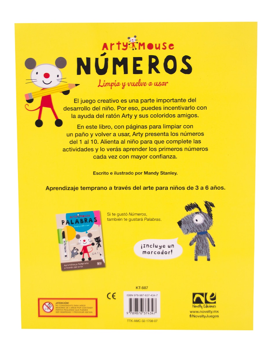 Libro de actividades Arty Mouse Números de 3