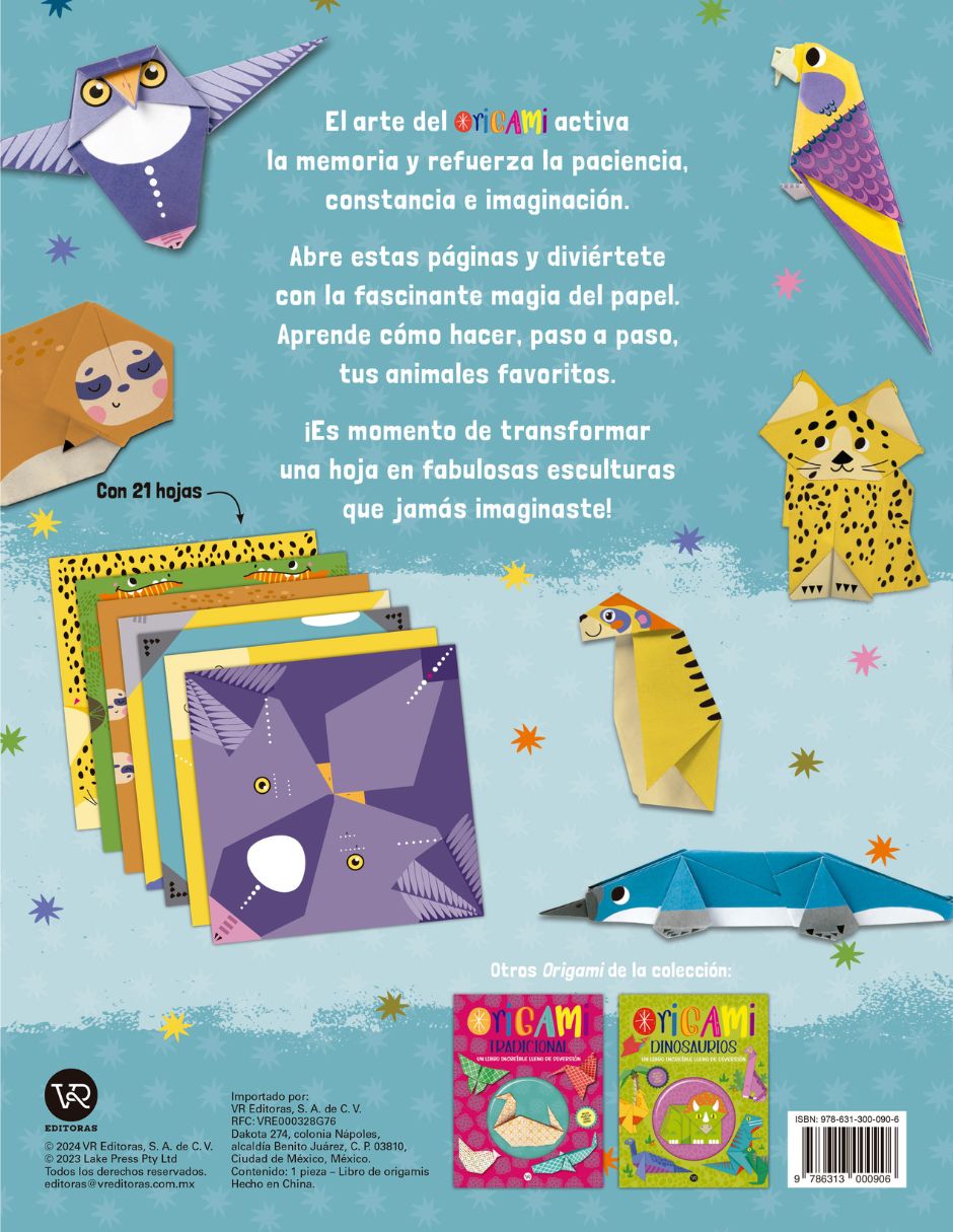 Libro de Actividades Origami Animales de Lake Press Pty. Ltd 6