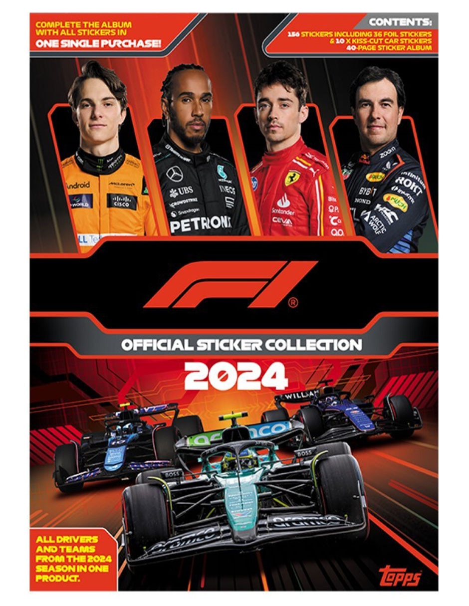 Álbum con estampas de F1: Official Sticker Collection 2024