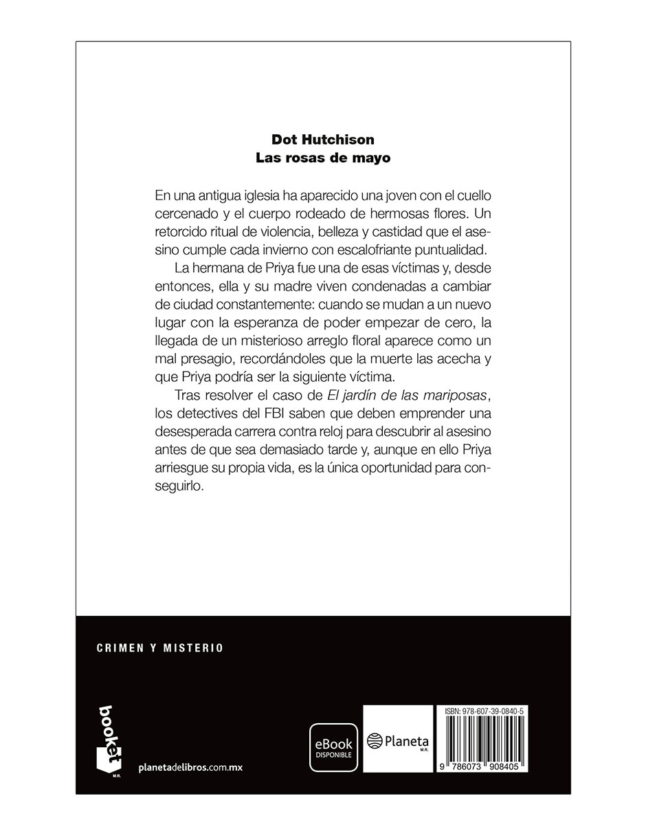 Libro Las rosas de mayo de Dot Hutchison 2