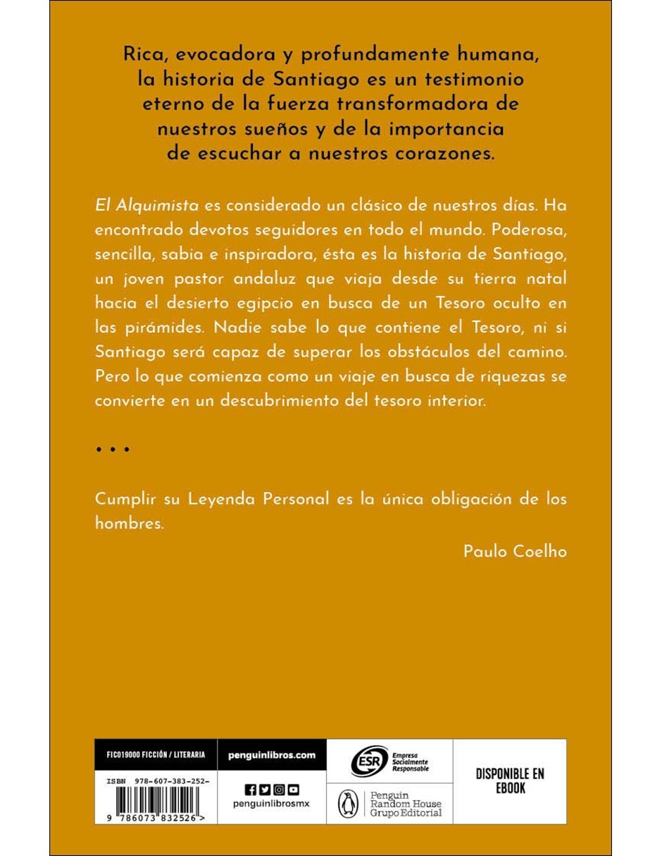 Libro El Alquimista de Paulo Coelho 2