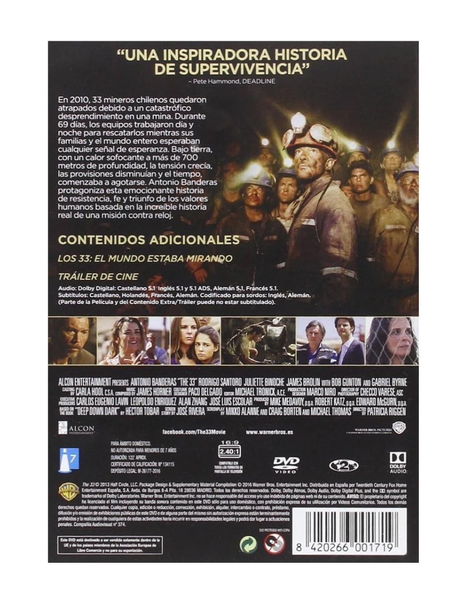Los 33: una historia de esperanza película en DVD 2