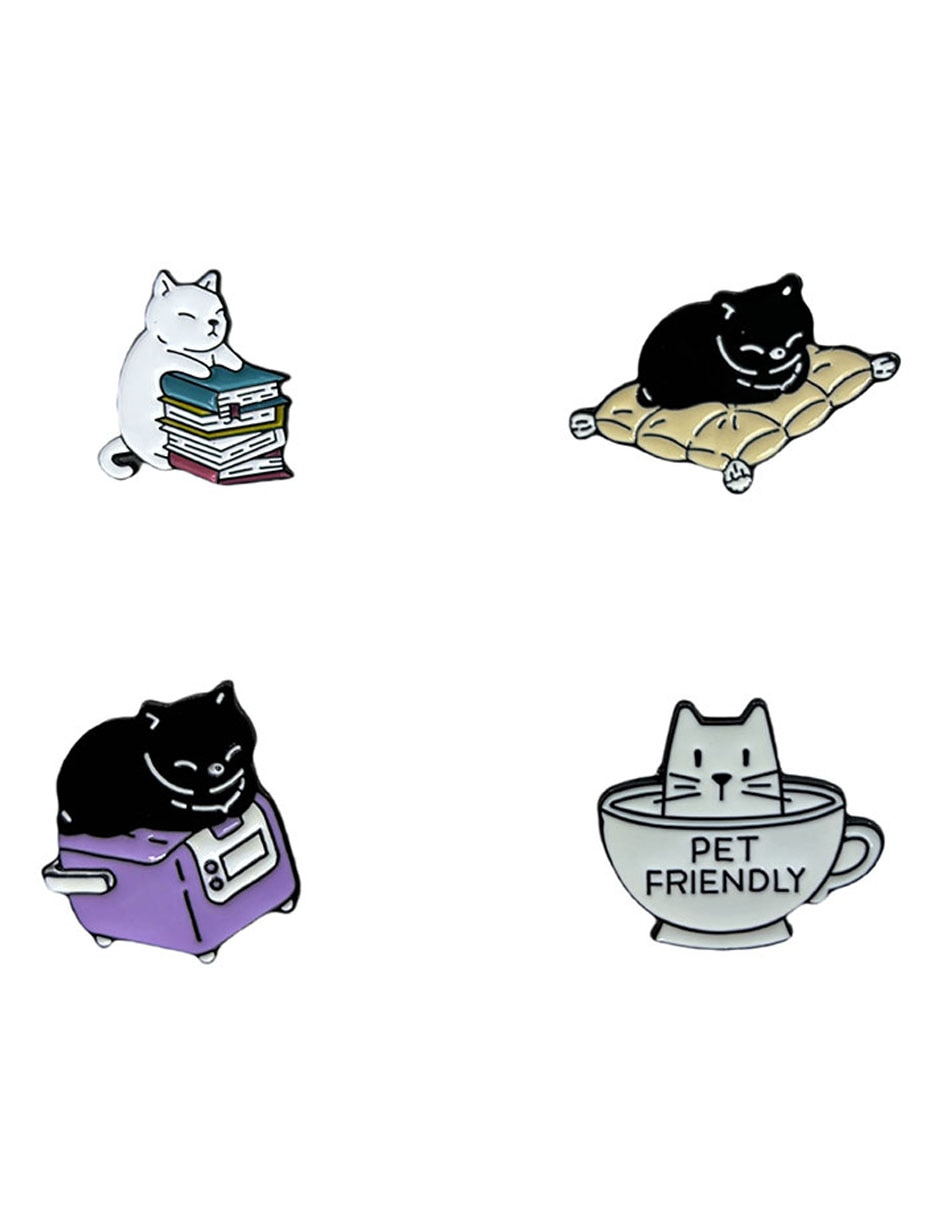 Set pin de acero inoxidable gatos Set pin de acero inoxidable gatos