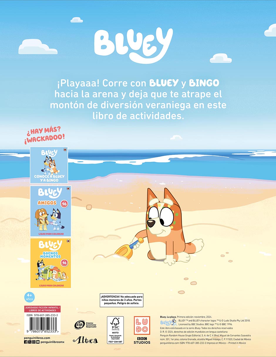 Libro Bluey. Actividades - la Playa de Bluey de Ladybird Books 2
