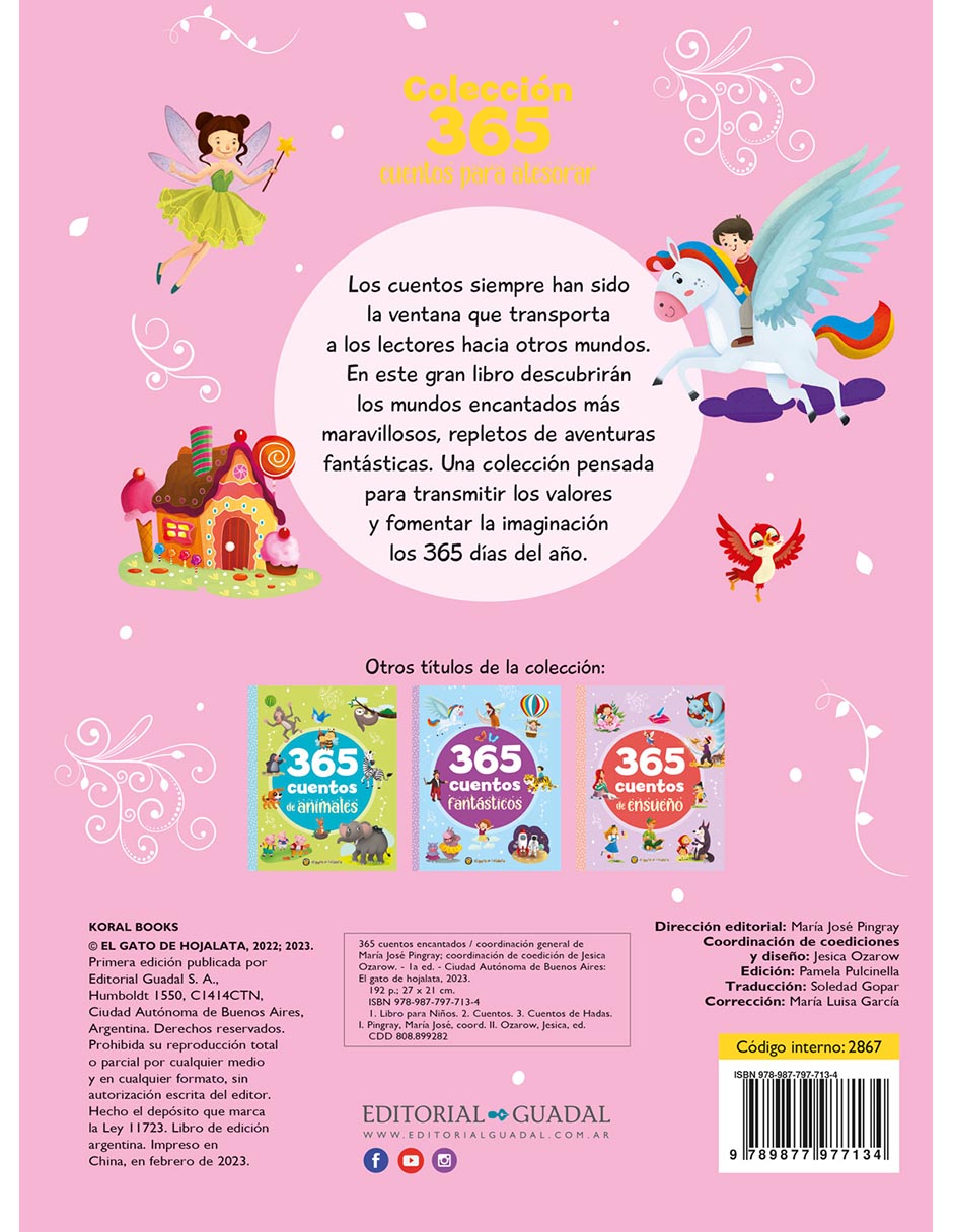 Libro 365 cuentos encantados de Editorial Guadal 2