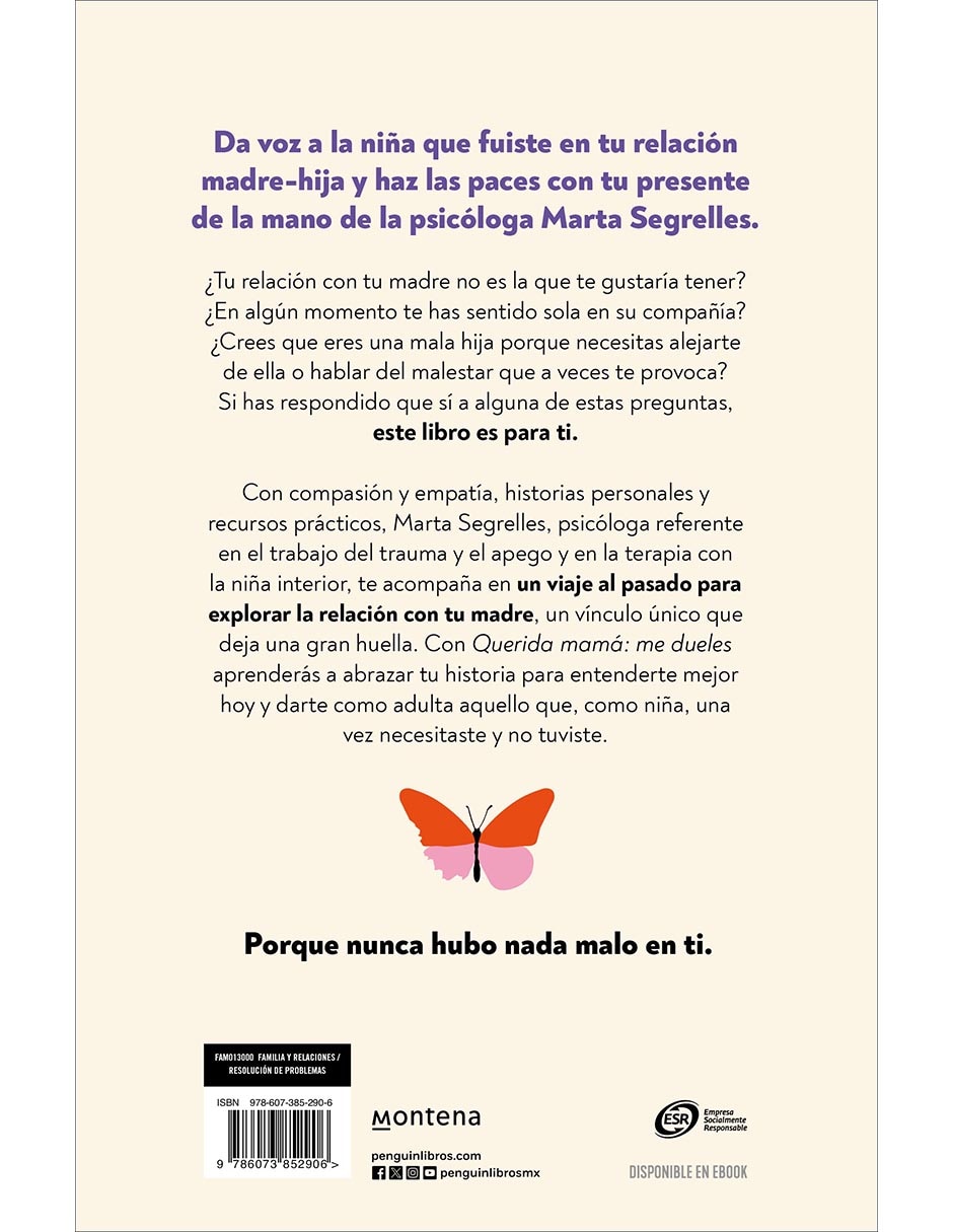 Libro Querida Mamá: Me Dueles de Marta Segrelles 2