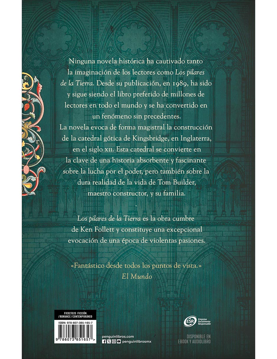 Libro Los Pilares de la Tierra de Ken Follett 2