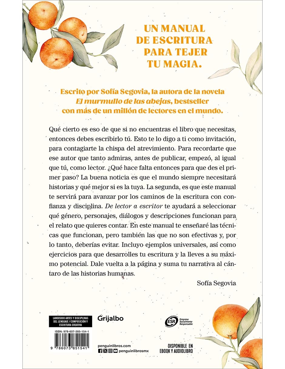 Libro De Lector A Escritor de Sofía Segovia 2