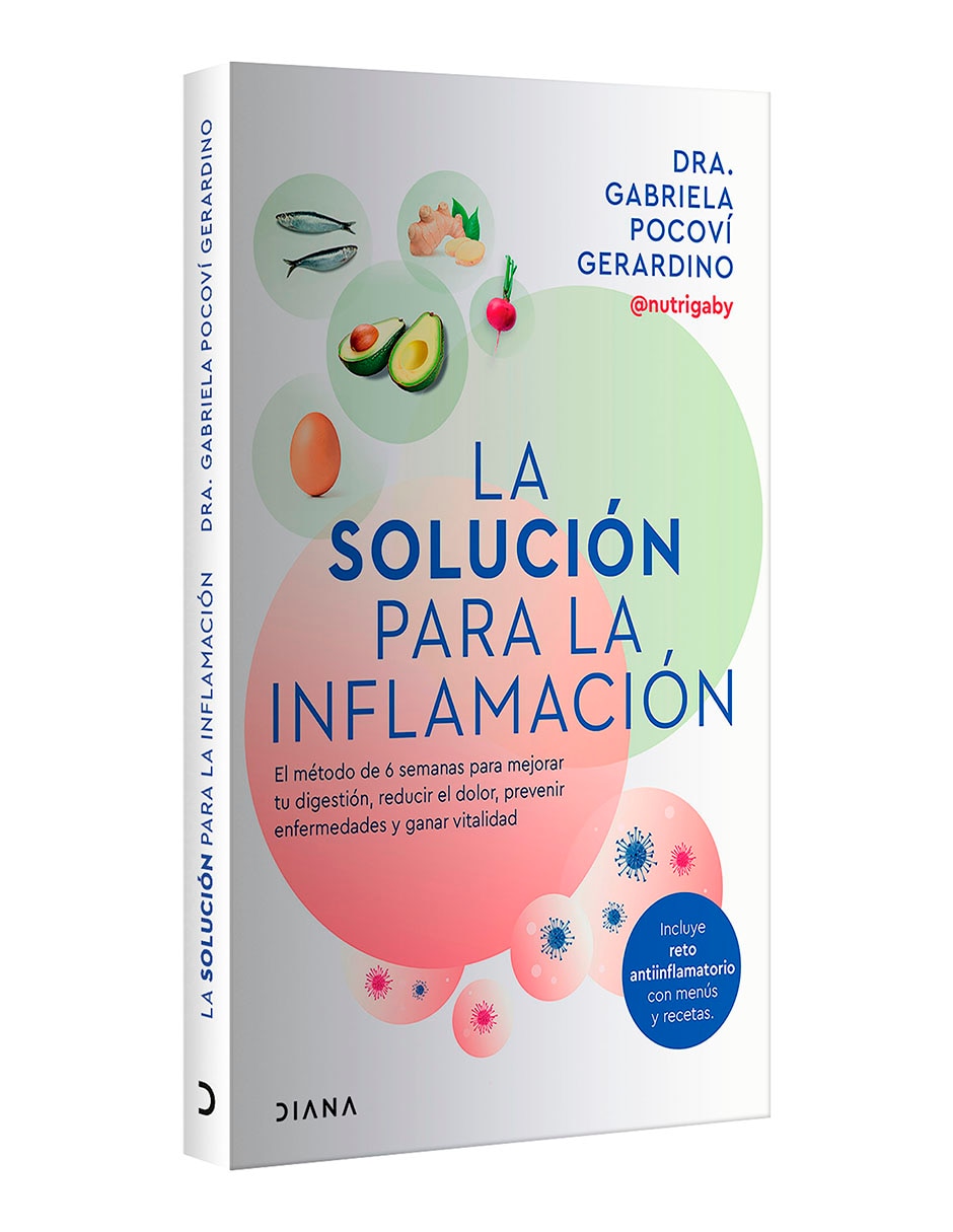 Libro La solución para la inflamación de Dra. Gabriela Pocoví Gerardino 3