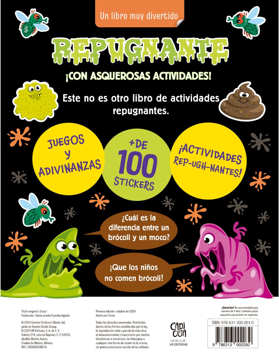 Repugnante, Libro de Actividades de Capicua 4