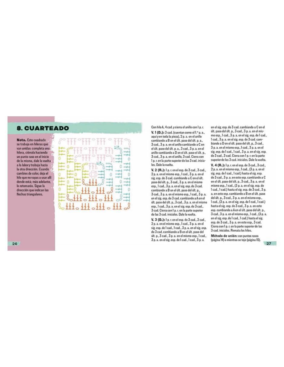Libro Mezcla y combina Granny squares - Manual y baraja de 50 cartas de 3