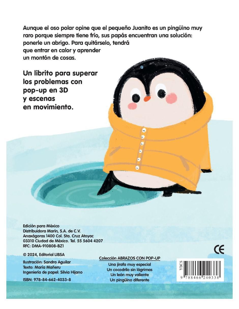 Libro Un Pingüino Diferente Con POP UP de María Mañeru Y Sandra Aguilar 2
