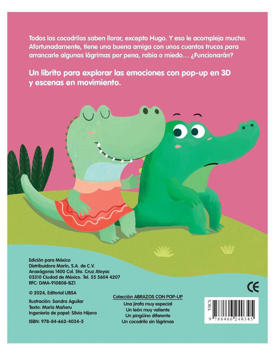 Libro Un Cocodrilo Sin Lágrimas Con POP UP de María Mañeru Y Sandra Aguilar 2