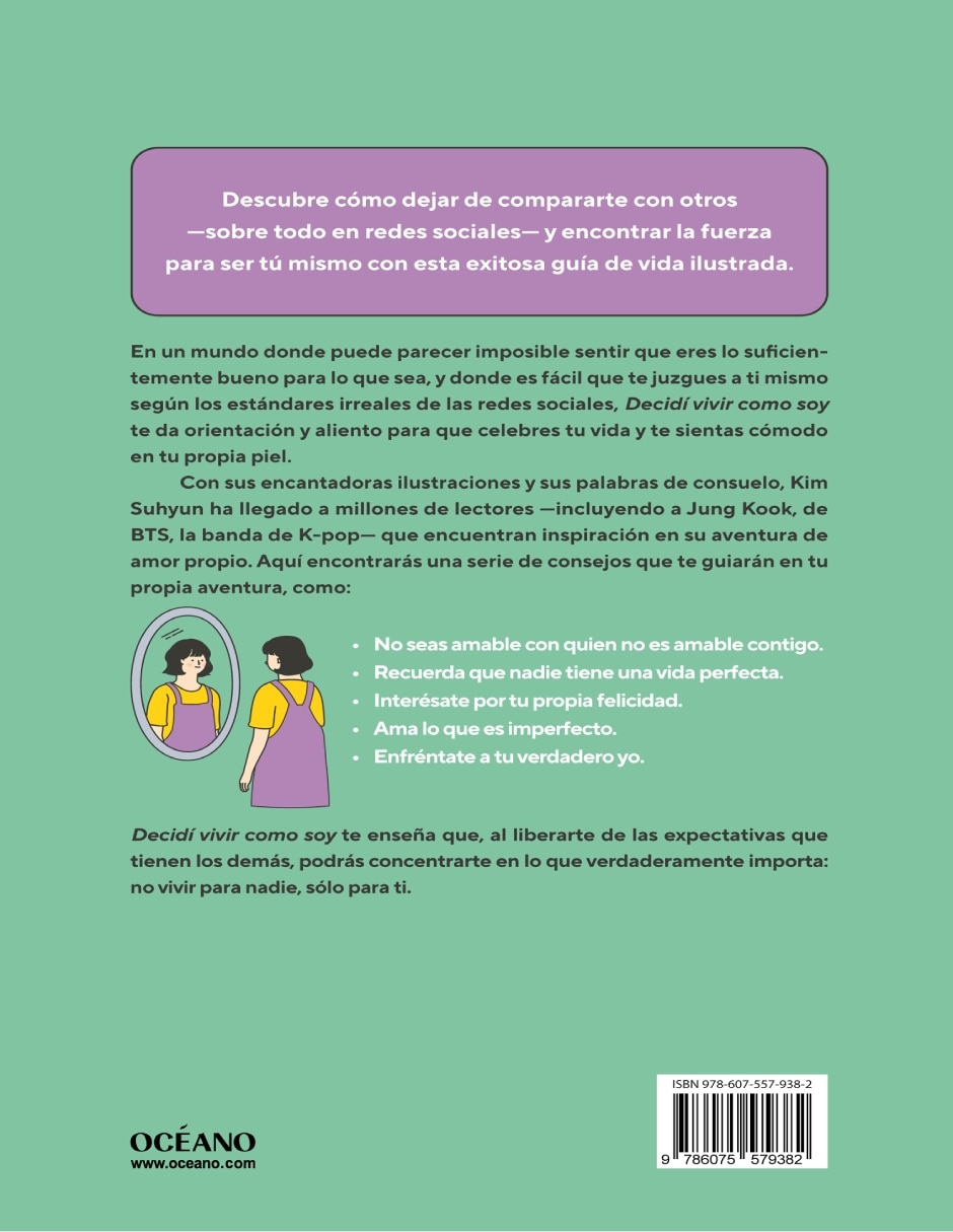 Libro Decidí vivir como soy. Un checklist ilustrado para dejar de compararte con los demás y aprender a quererte de Suhyun, Kim 2