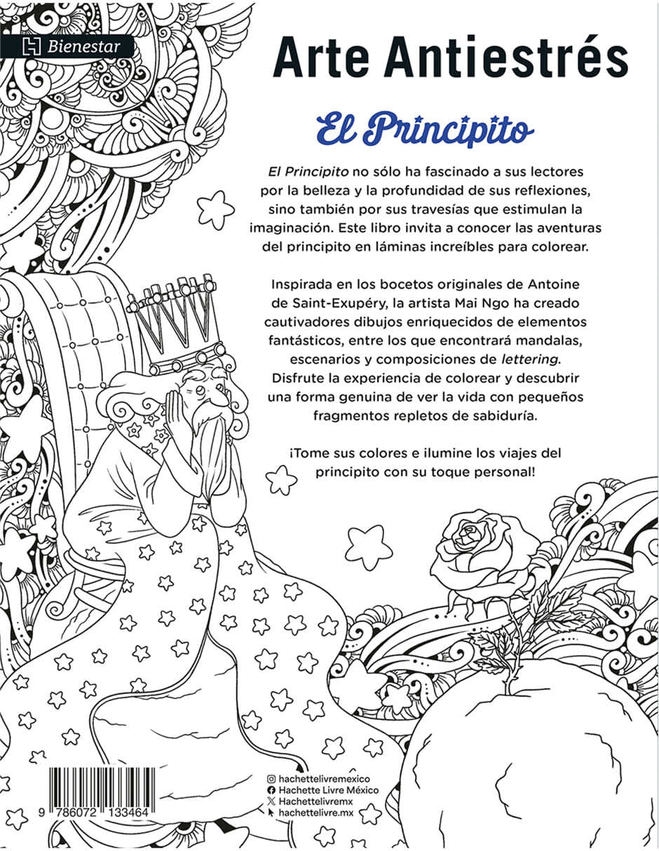 Libro Arte Antiestrés El principito de Saint-Exupéry, Antoine de 2