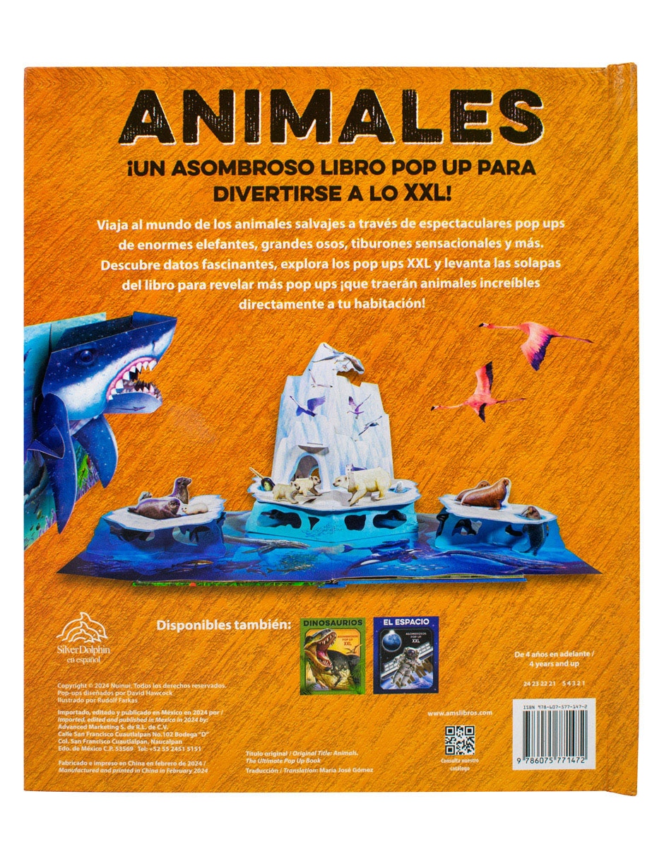 Libro Asombrosos Pop Up XXL: Animales de 2