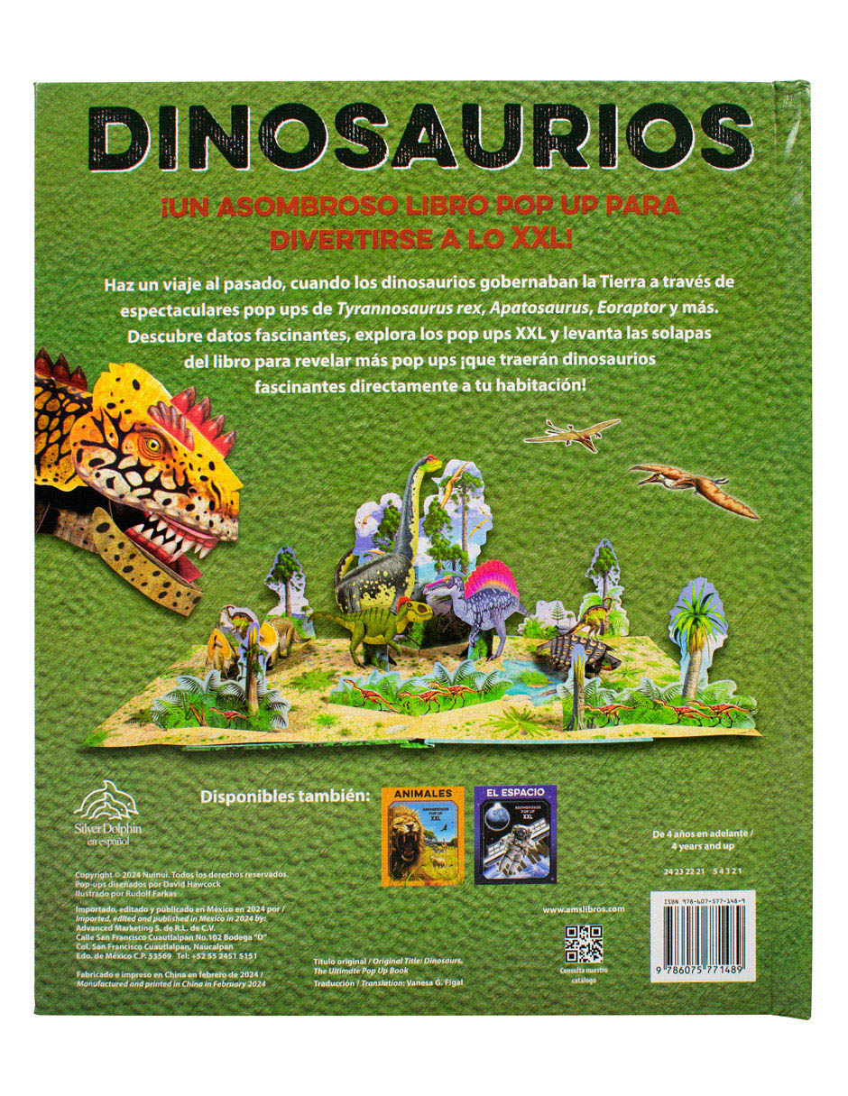 Libro Asombrosos Pop Up XXL: Dinosaurios de 2