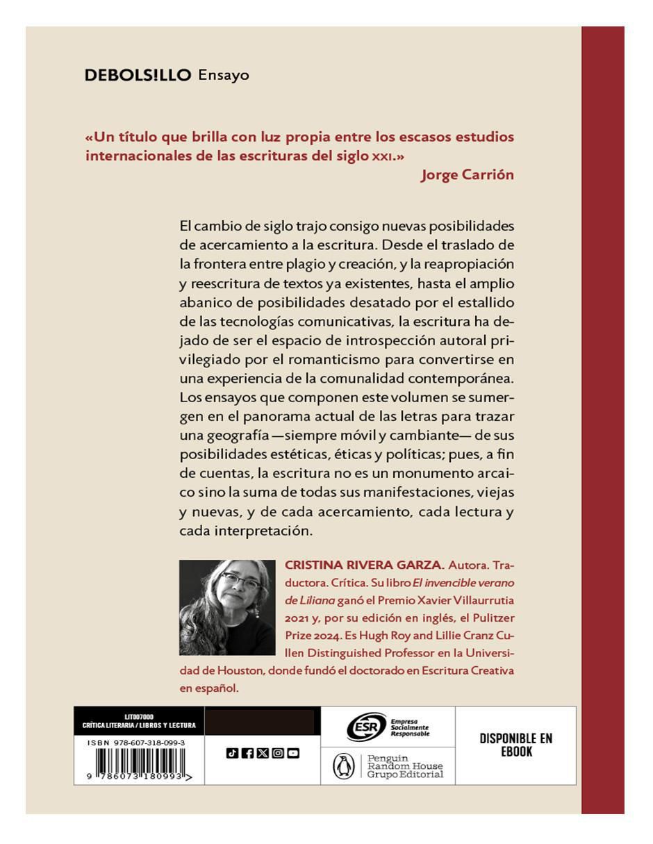 Libro Los muertos indóciles de Cristina Rivera Garza 3