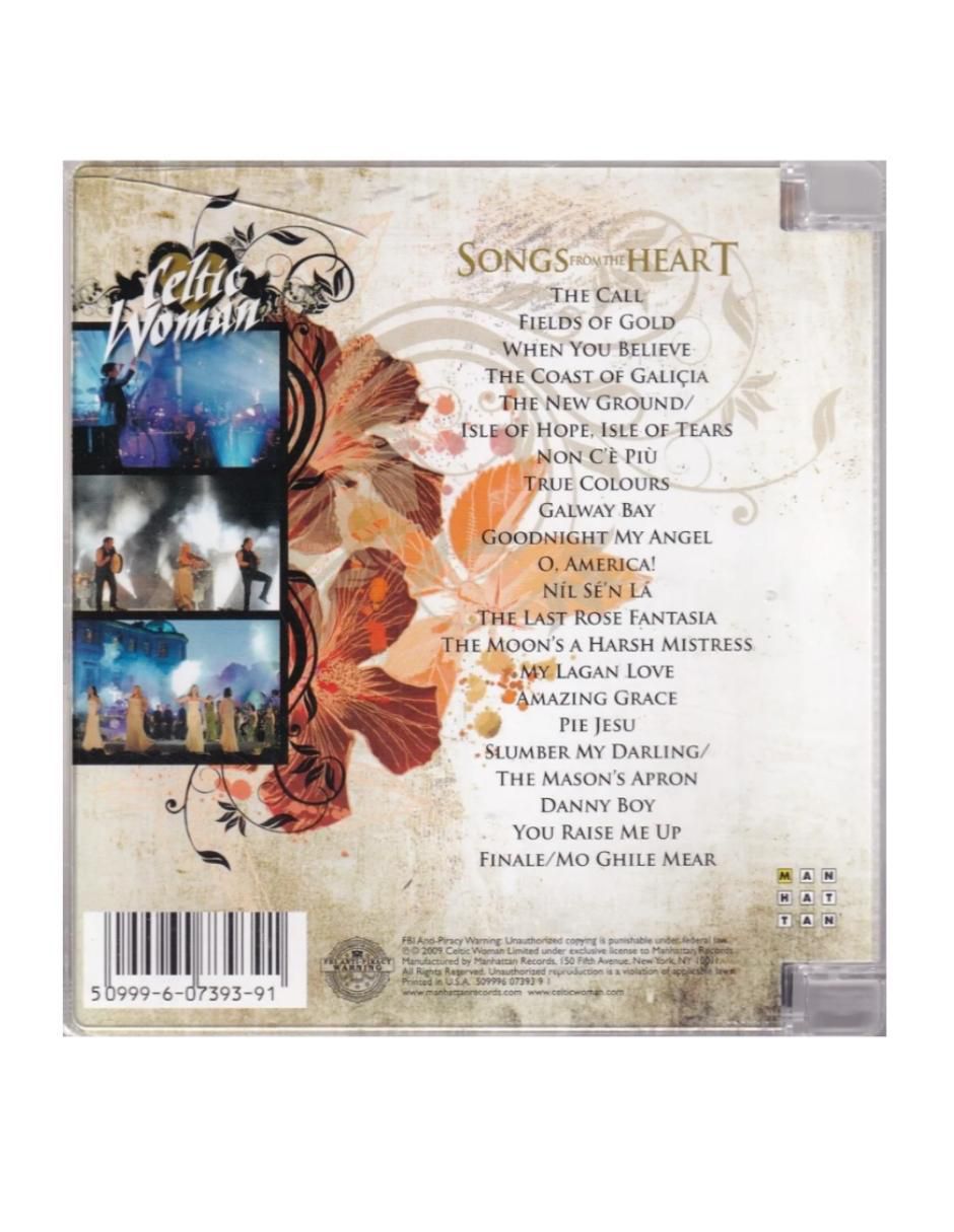 Celtic Woman: Songs From The Heart Concierto en DVD Estándar 2