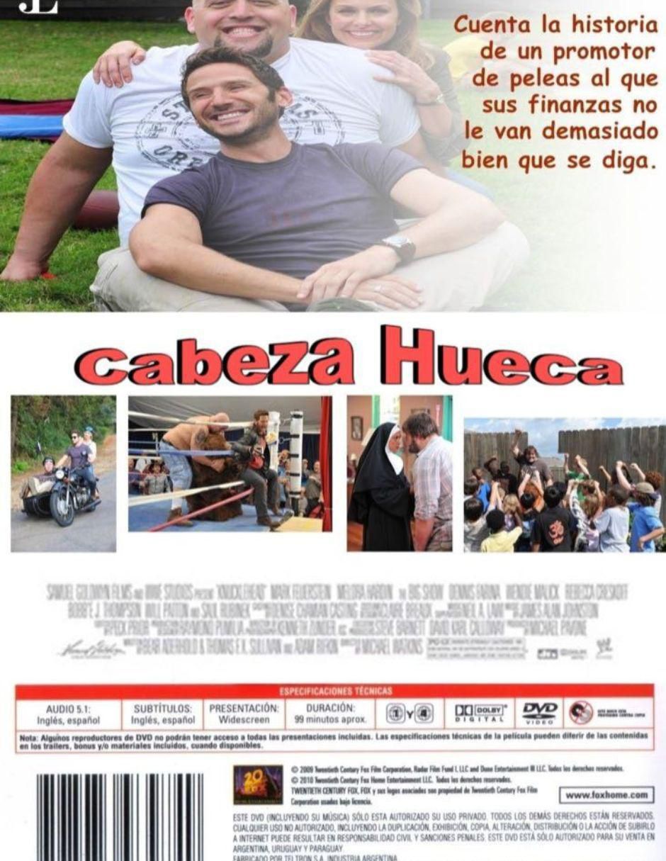 Cabeza hueca 2010 Película en DVD Estándar 2