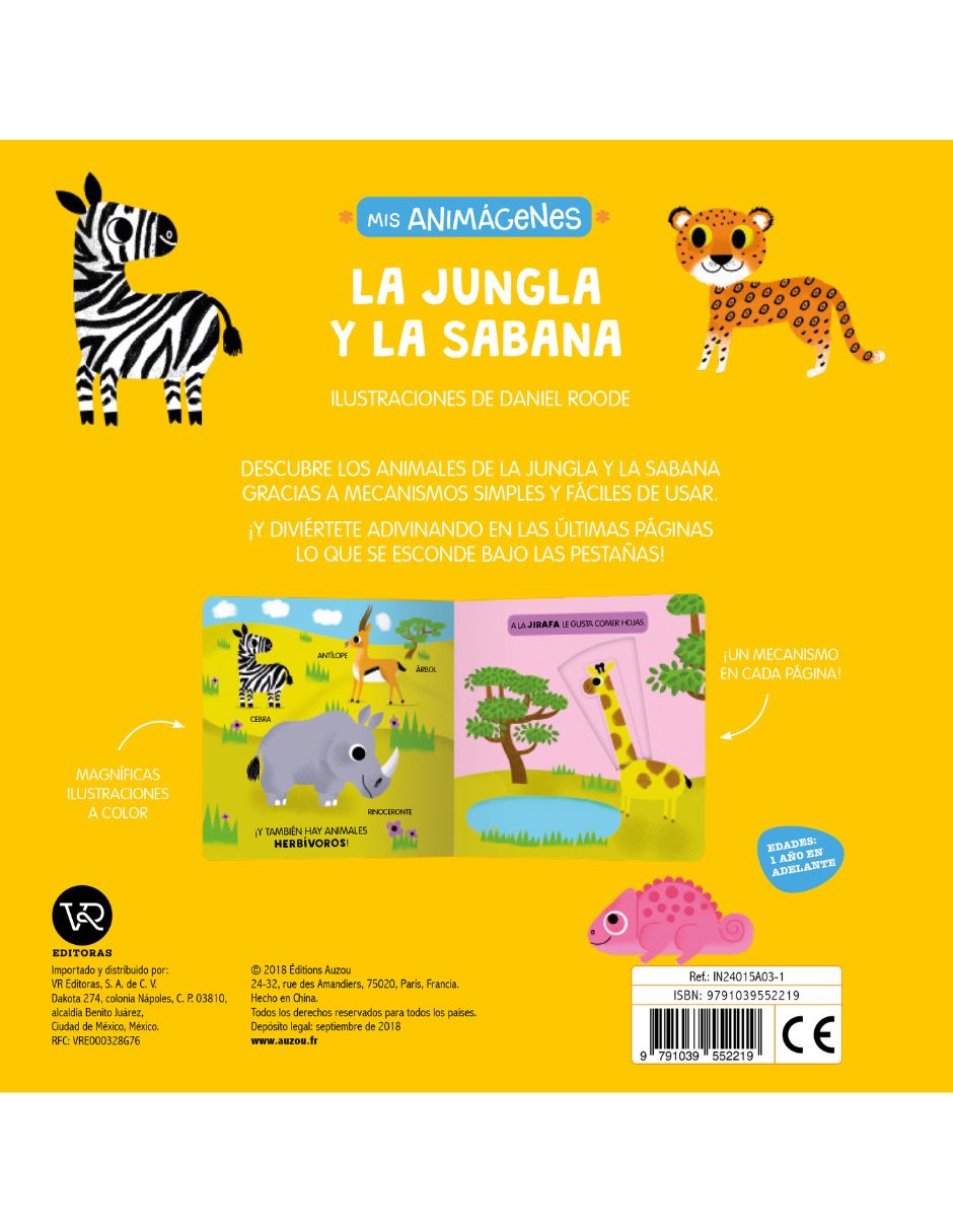 Libro Mis Animágenes La Jungla y la Sabana de Daniel Roode 2