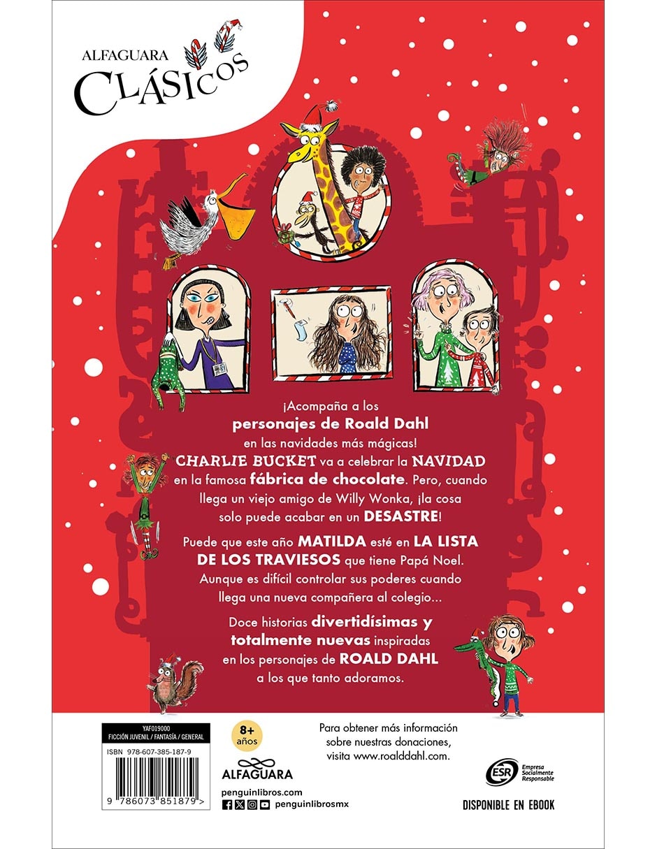 Libro Charlie y La Fábrica De Navidad y Otros Cuentos de Roald Dahl, Victoria Simó Perales, Mariola Cortés-Cros, Amaya Zorriqueta Ruiz 2