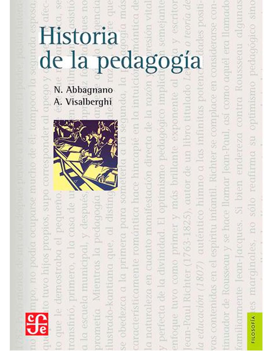 Libro Historia de la pedagogía de Nicola Abbagnano/A. Visalberghi Libro Historia de la pedagogía de Nicola Abbagnano/A. Visalberghi