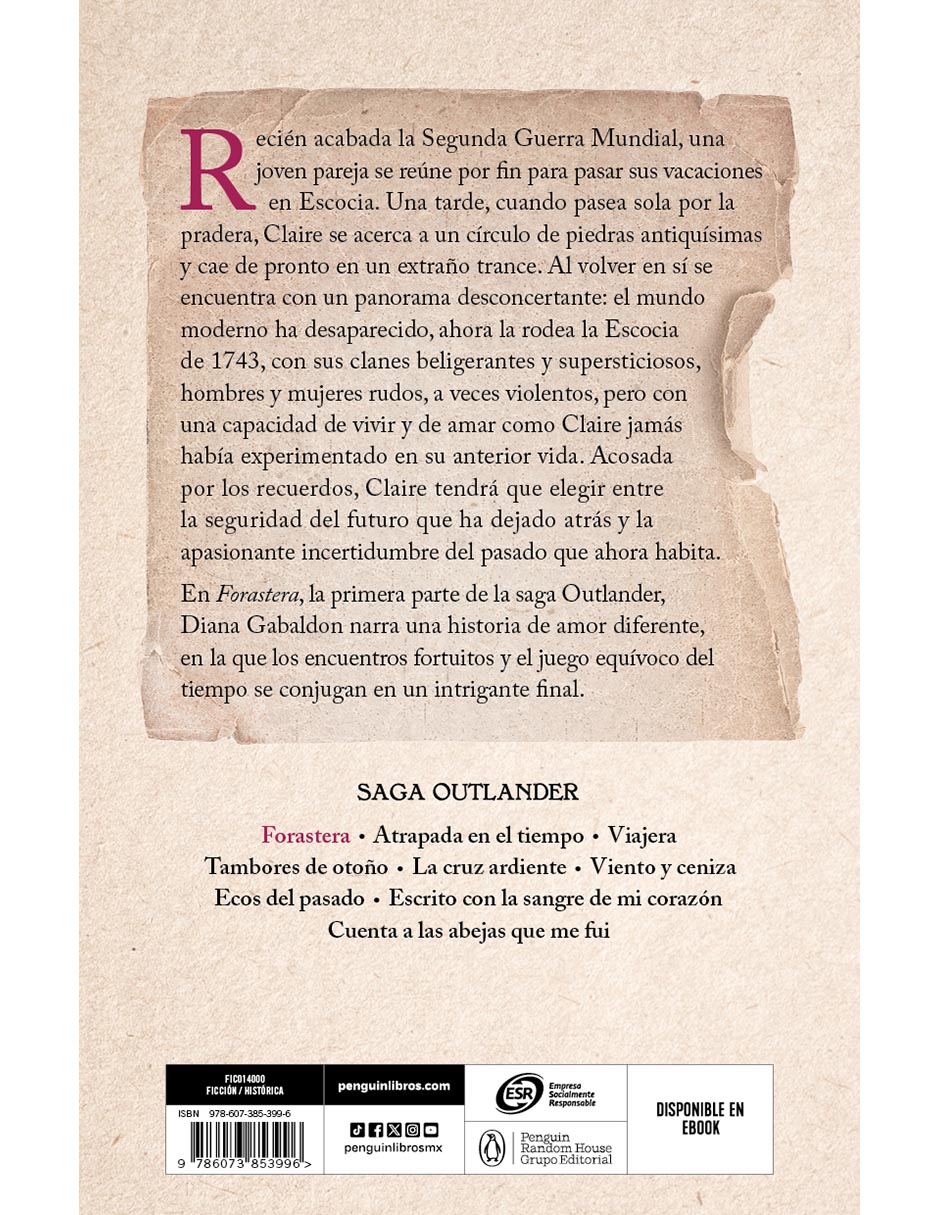 Libro Forastera (Outlanders 1) de Diana Gabaldon 2
