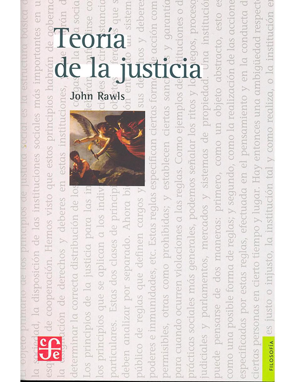 Libro Teoría De La Justicia de John Rawls 1
