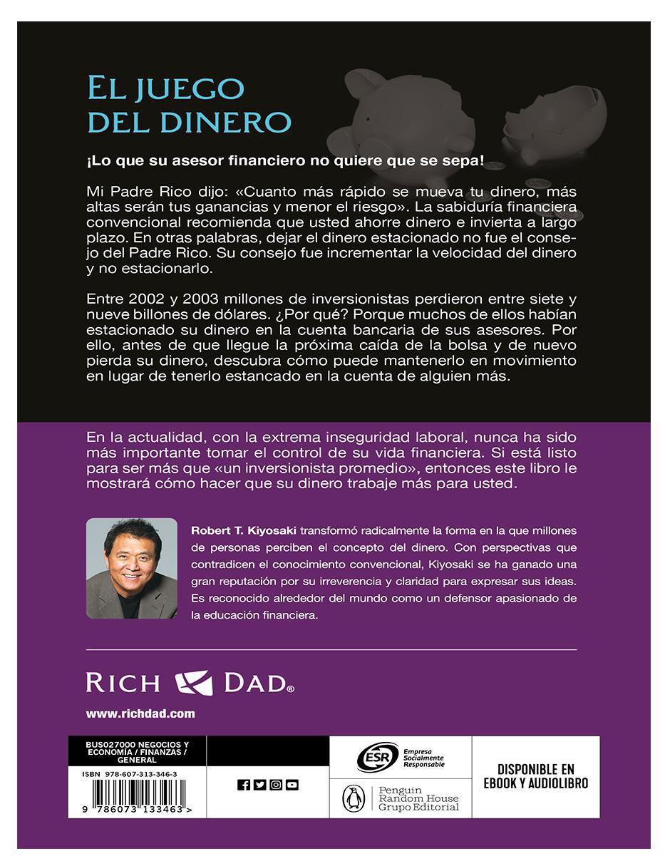 Libro El juego del dinero de Robert T. Kiyosaki 2