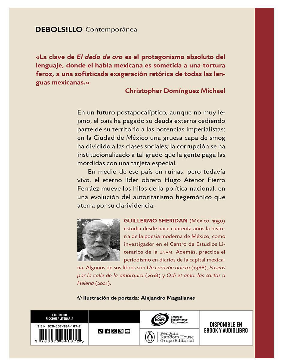 Libro El dedo de oro de Guillermo Sheridan 2