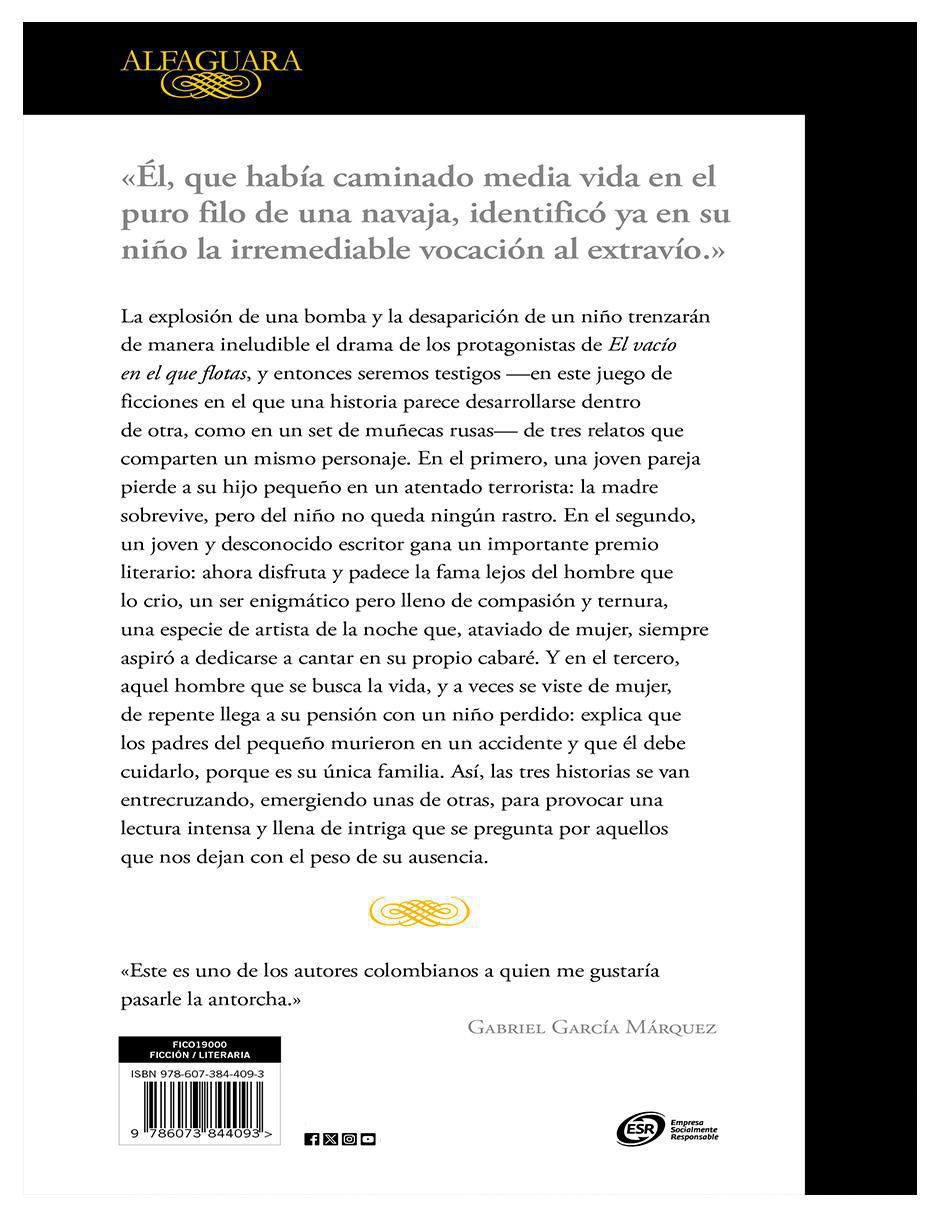 Libro El vacío en el que flotas de Jorge Franco 3